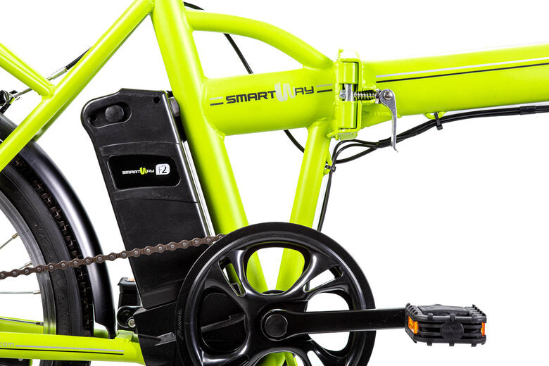 Smartway F2-L1S6-V bicicletta elettrica Verde Acciaio 50,8 cm (20") 22 kg Ioni di Litio
