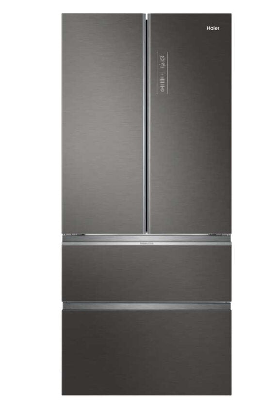 Haier FD 83 Serie 7 HB18FGSAAA frigorifero side-by-side Libera installazione 539 L E Argento, Titanio