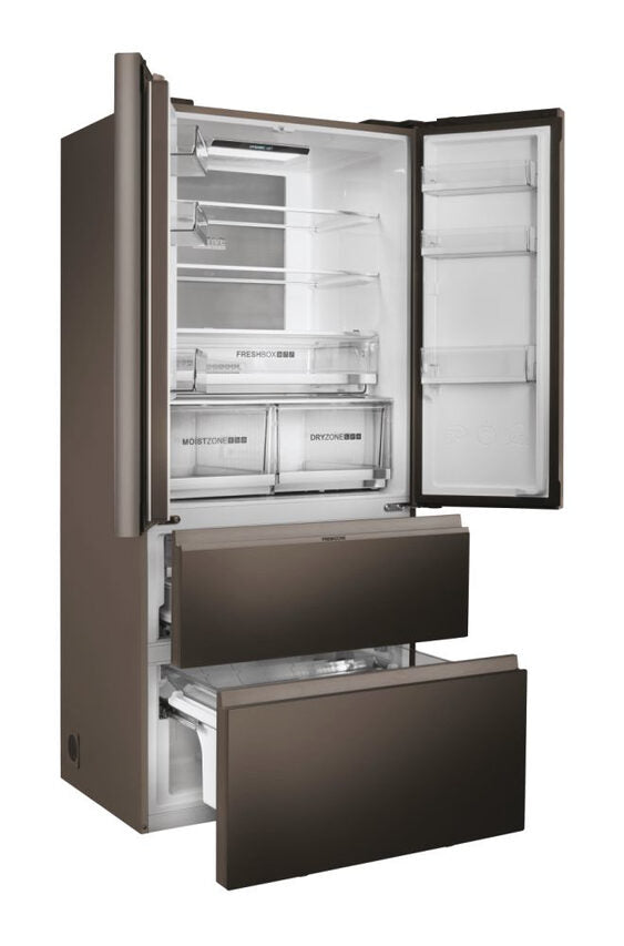 Haier FD 83 Serie 7 HB18FGSAAA frigorifero side-by-side Libera installazione 539 L E Argento, Titanio