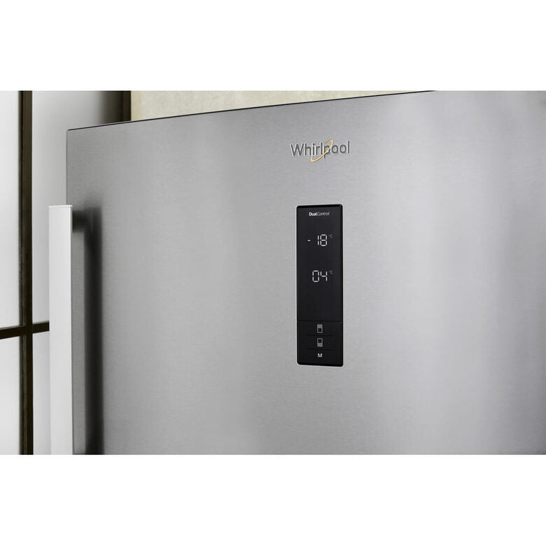 Whirlpool W84TE 72 X 2 frigorifero con congelatore Libera installazione 587 L E Acciaio inossidabile