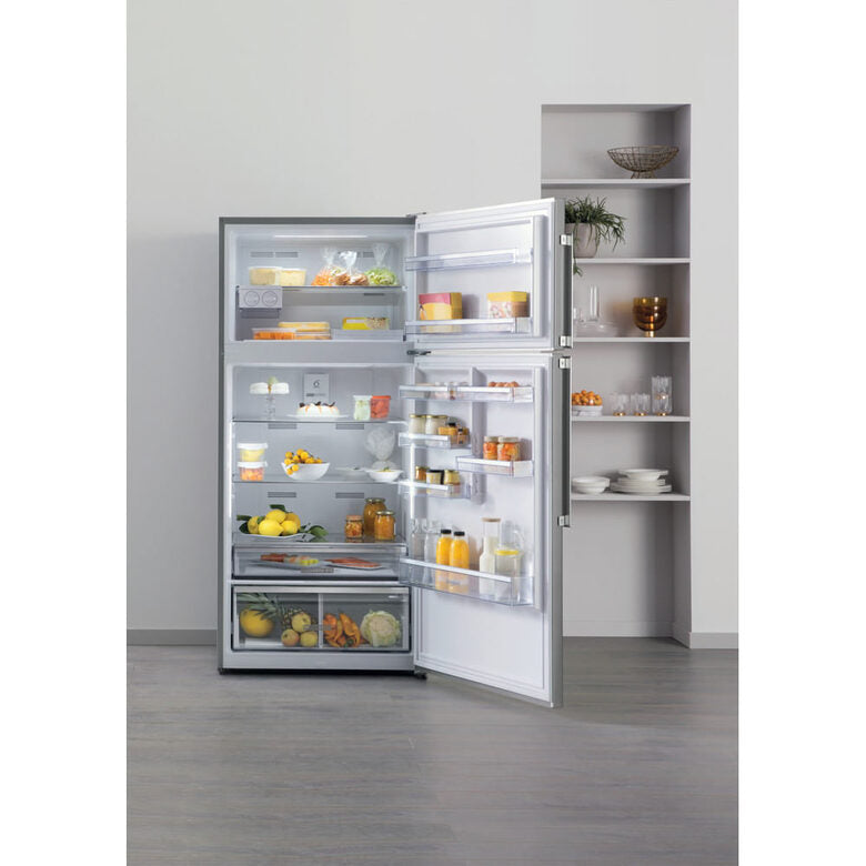 Whirlpool W84TE 72 X 2 frigorifero con congelatore Libera installazione 587 L E Acciaio inossidabile