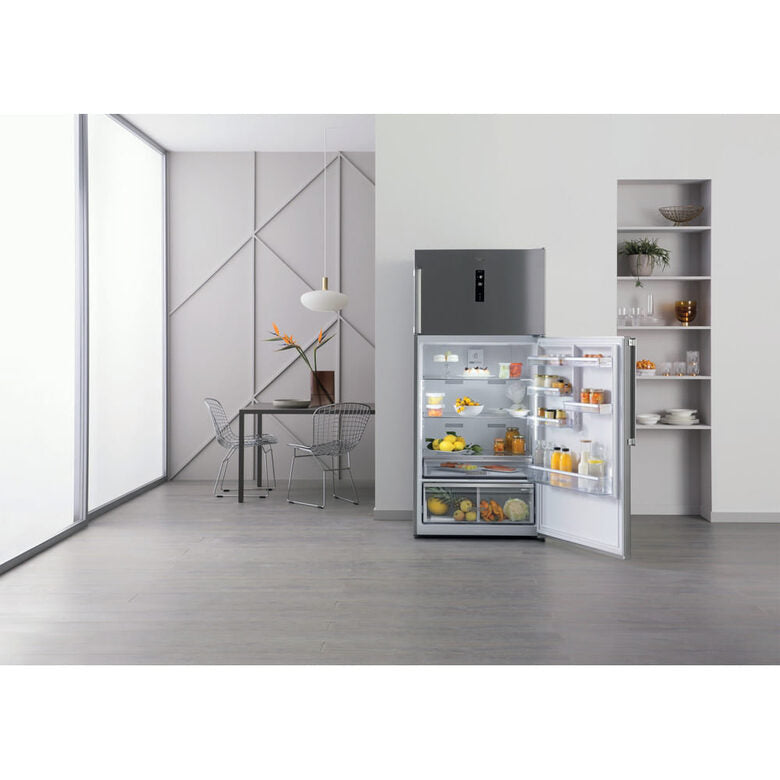 Whirlpool W84TE 72 X 2 frigorifero con congelatore Libera installazione 587 L E Acciaio inossidabile