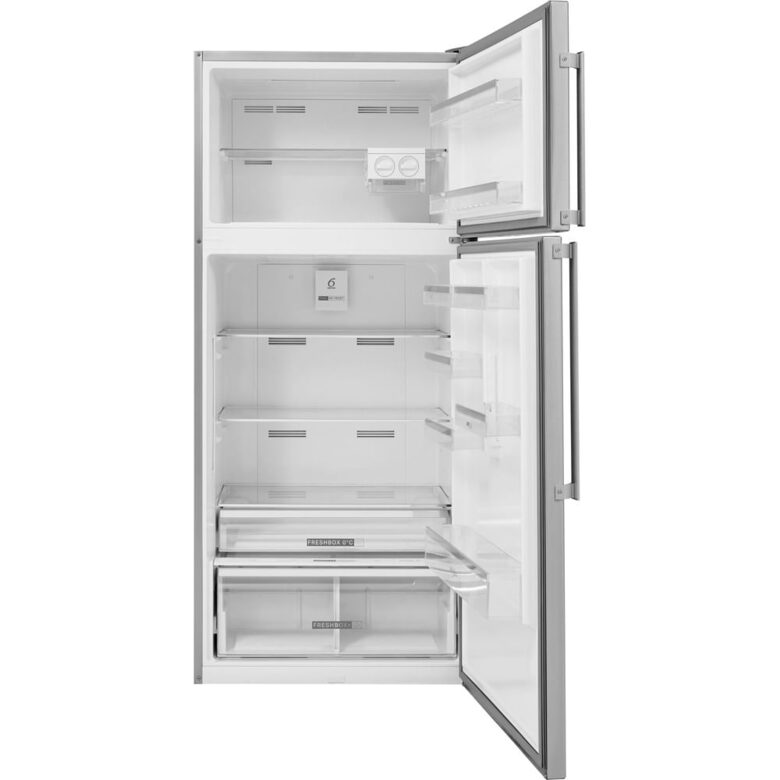 Whirlpool W84TE 72 X 2 frigorifero con congelatore Libera installazione 587 L E Acciaio inossidabile
