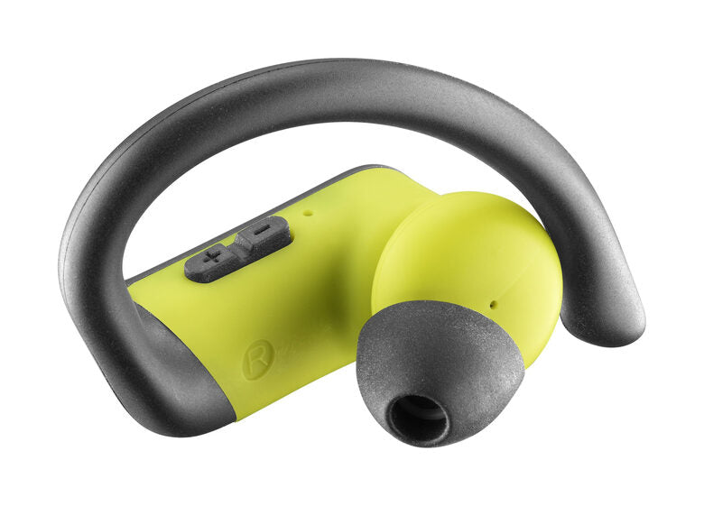 Cellularline SPRINTER Auricolare Bluetooth® con archetto modellabile e custodia di trasporto, con play time totale di oltre 30 ore ideali per lo sport Nero