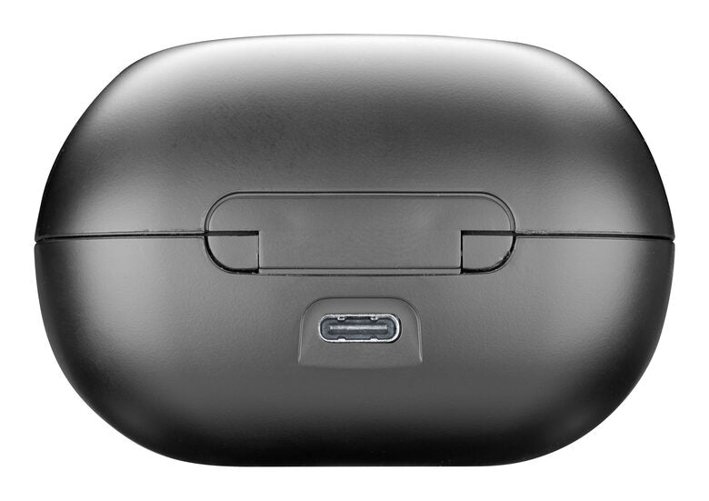 Cellularline SPRINTER Auricolare Bluetooth® con archetto modellabile e custodia di trasporto, con play time totale di oltre 30 ore ideali per lo sport Nero