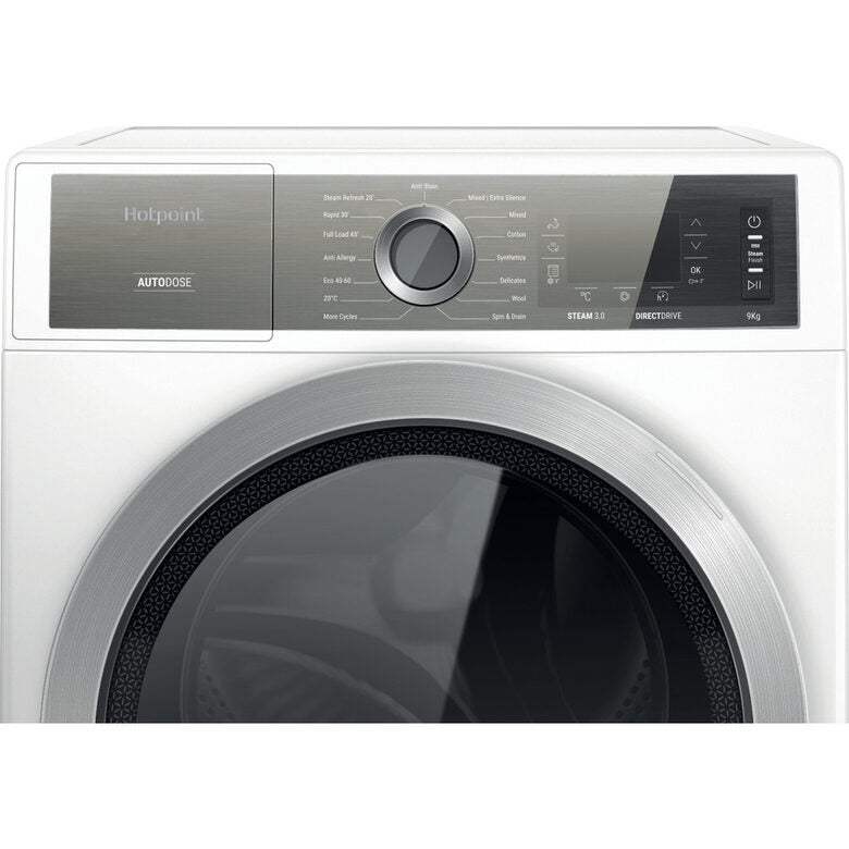Hotpoint H7 W945WB IT lavatrice Caricamento frontale 9 kg 1400 Giri/min B Bianco