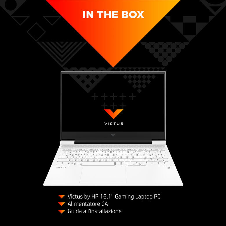 Victus by HP 16-e0021nl AMD Ryzen™ 5 5600H Computer portatile 40,9 cm (16.1") Full HD 16 GB DDR4-SDRAM 512 GB SSD NVIDIA GeForce RTX 3050 Wi-Fi 6 (802.11ax) Windows 11 Home Nero