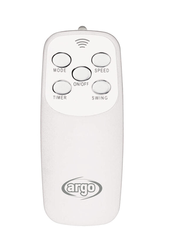 Argoclima Standy Evo White, ventilatore a piantana con telecomando