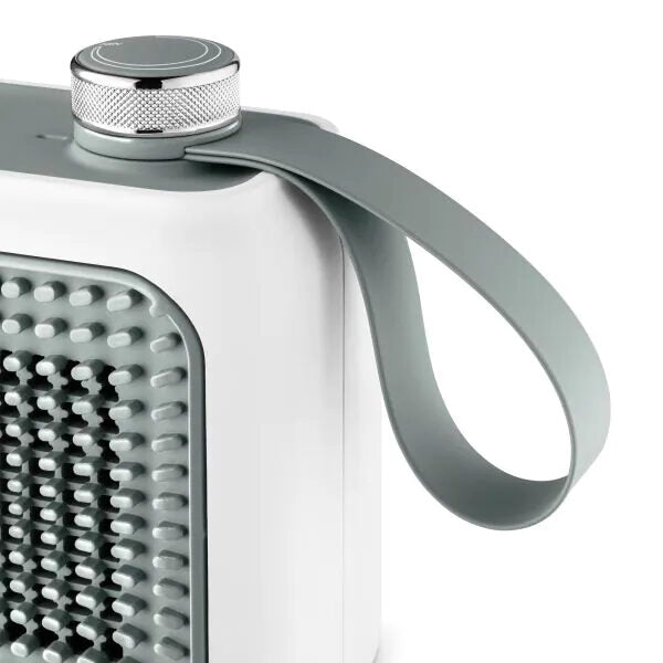 De’Longhi HFX10B03.GR Interno Grigio, Bianco 350 W Riscaldatore ambiente elettrico con ventilatore
