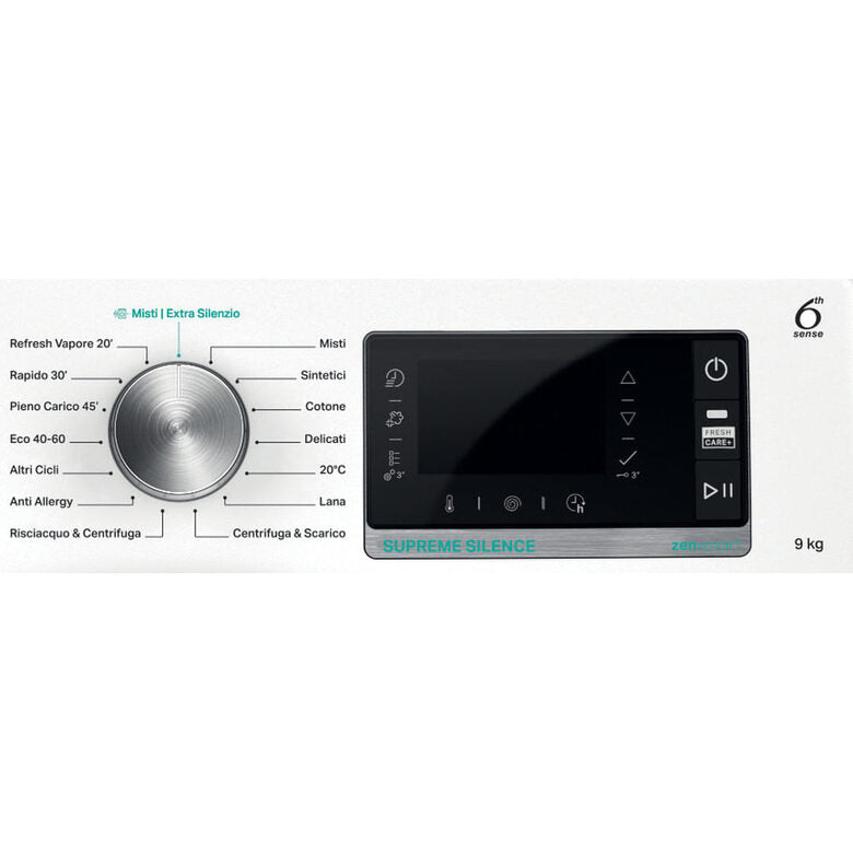 Whirlpool W6 W945WB IT lavatrice Caricamento frontale 9 kg 1400 Giri/min B Bianco