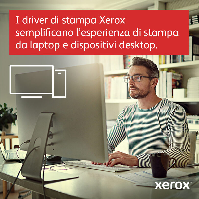 Xerox B235 A4 34 ppm Copia/Stampa/Scansione/Fax fronte/retro wireless PS3 PCL5e/6 ADF 2 vassoi Totale 251 fogli