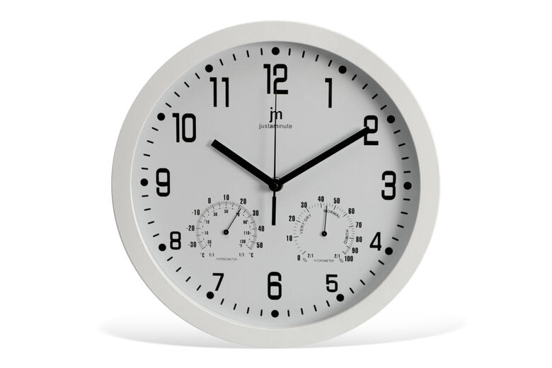 Lowell Justaminute 14944B orologio da parete Orologio da parete in quarzo Rotondo Bianco