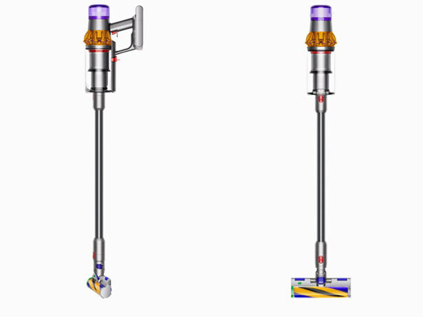Dyson V15 Detect Absolute Extra Acciaio inossidabile, Giallo Senza sacchetto