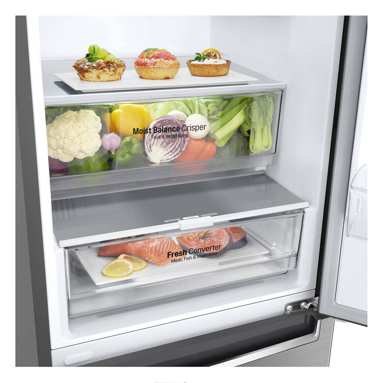 LG GBB62PZGGN frigorifero con congelatore Libera installazione 384 L D Acciaio inossidabile