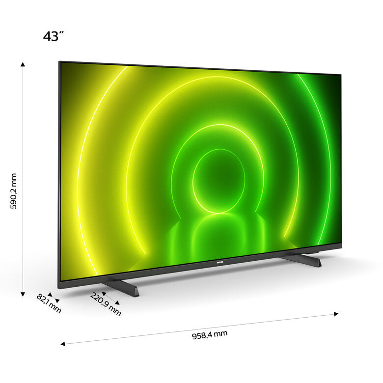 Philips 43PUS7406/12 TV 109,2 cm (43") 4K Ultra HD Smart TV Wi-Fi Nero