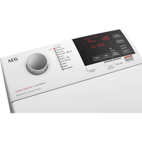 AEG L6TBG623 lavatrice Caricamento dall'alto 6 kg 1151 Giri/min D Bianco