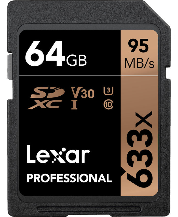 Lexar Professional 633x SDHC/SDXC UHS-I Cards memoria flash 64 GB Classe 10