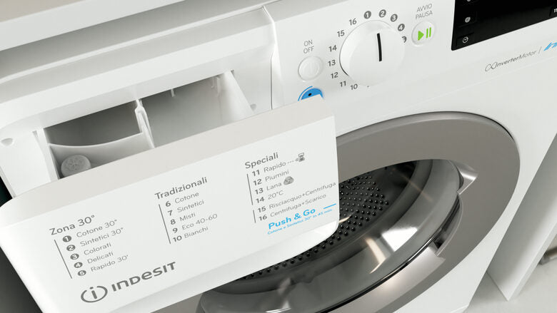 Indesit BWE 81285X WS IT lavatrice Caricamento frontale 8 kg 1200 Giri/min B Bianco