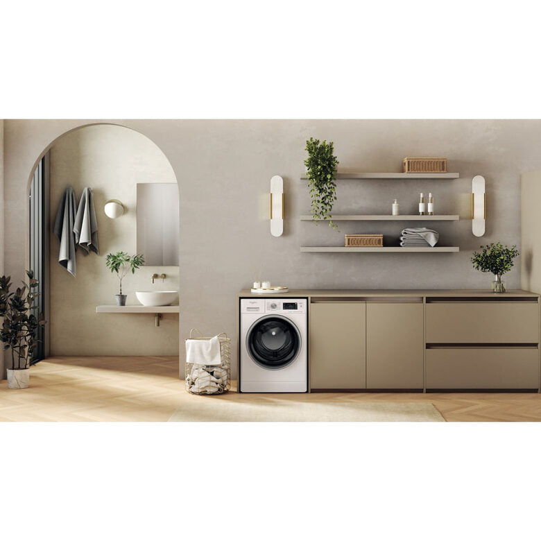 Whirlpool FFB 1048 BSV IT Lavatrice A Libera Installazione 10 Kg, 1400 Giri, Tecnologia 6° Senso, Classe A, Bianco