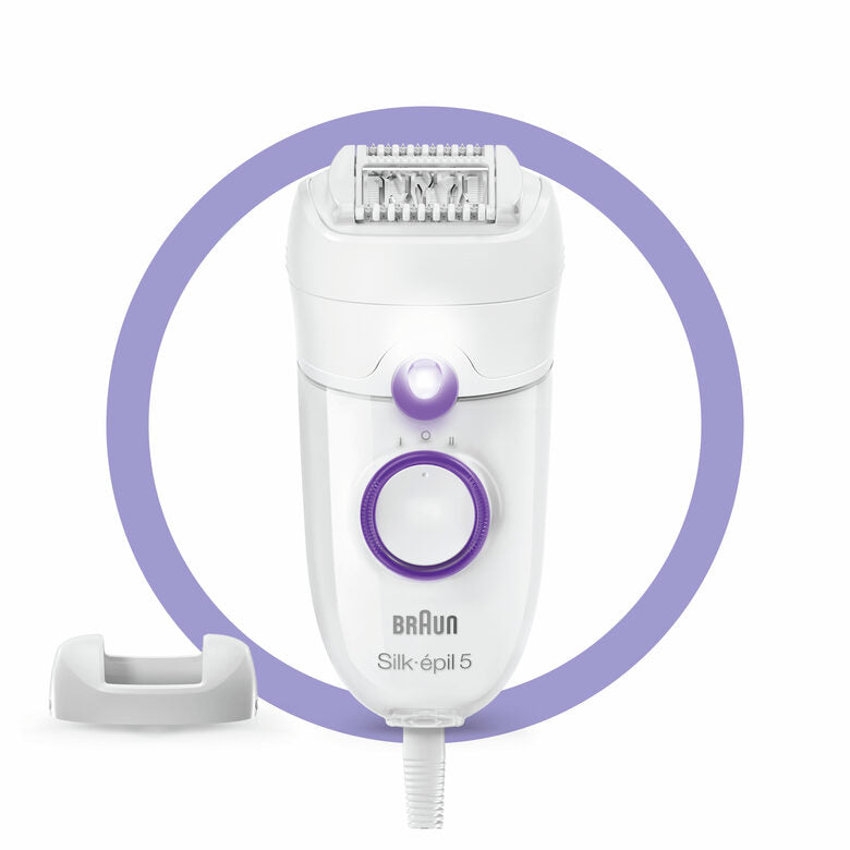 Braun Silk-épil 5 -505 Power Epilatore Donna Per Primi Utilizzi Epilazione Delicata Con Filo Per Un’Alimentazione Senza Interruzioni,