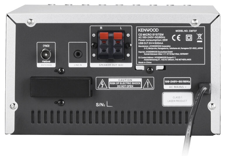 Kenwood M-7000S Mini impianto audio domestico 30 W Argento