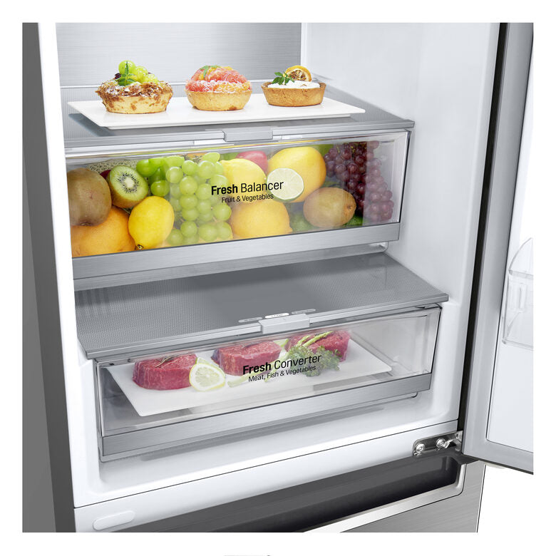 LG GBB71PZUGN frigorifero con congelatore Libera installazione 341 L D Acciaio inossidabile