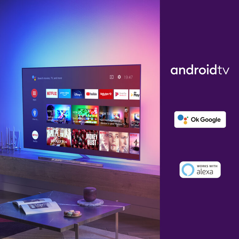 Philips 55OLED856/12 TV 139,7 cm (55") 4K Ultra HD Smart TV Wi-Fi Grigio