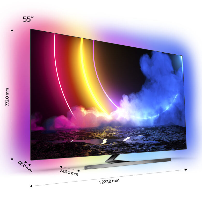 Philips 55OLED856/12 TV 139,7 cm (55") 4K Ultra HD Smart TV Wi-Fi Grigio