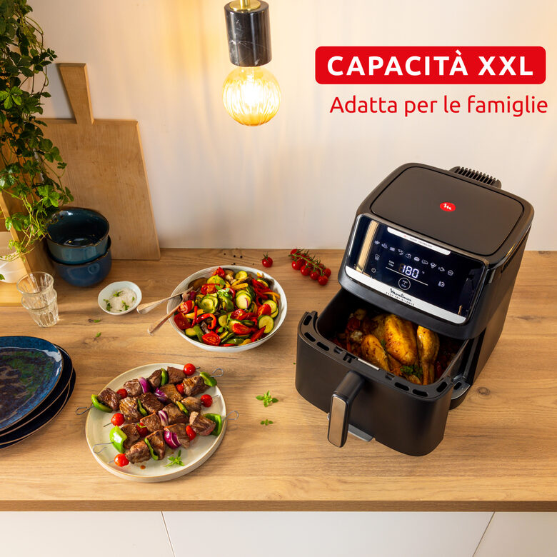 Moulinex EZ8428 Easy Fry Silence 7L, Friggitrice ad aria, Silenziosa, Frontale Rimovibile