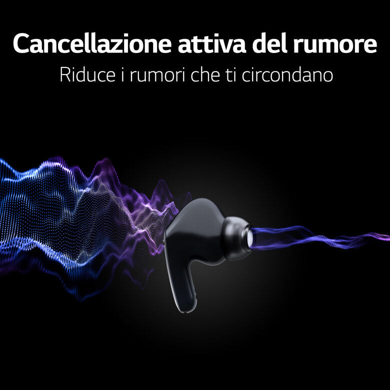 LG TONE Free FP9 - Cuffie True Wireless Bluetooth UVnano (Nero)