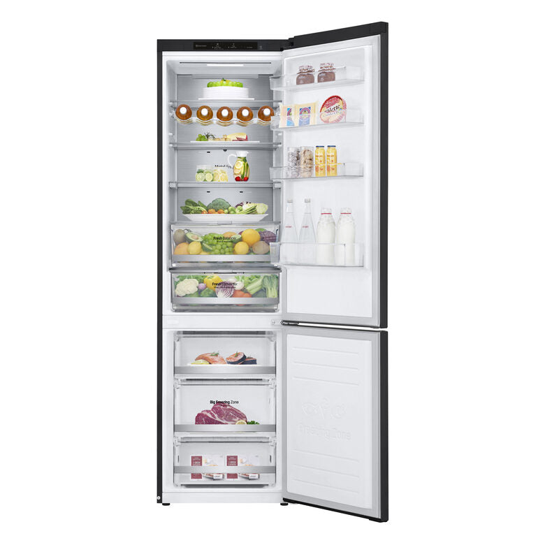 LG GBB72MCVGN Frigorifero combinato, Classe D, 384L, Wine Rack, No frost, Nero