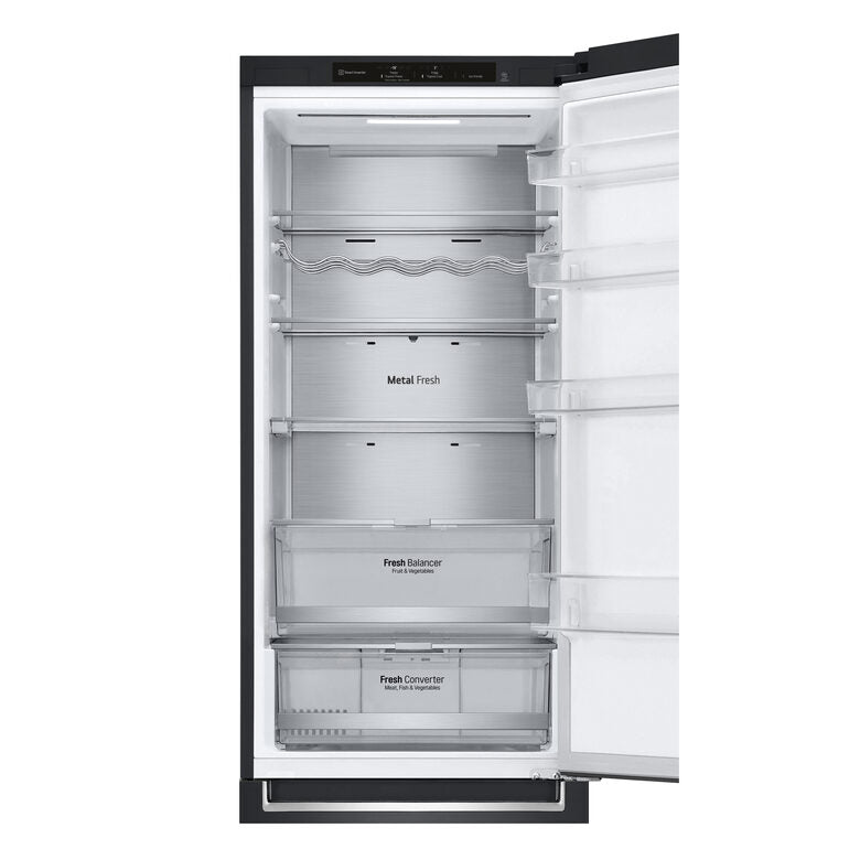 LG GBB72MCVGN Frigorifero combinato, Classe D, 384L, Wine Rack, No frost, Nero