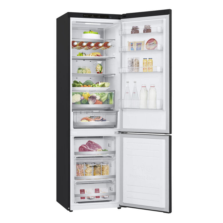 LG GBB72MCVGN Frigorifero combinato, Classe D, 384L, Wine Rack, No frost, Nero