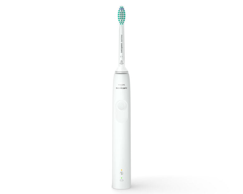 Philips 3100 series Sonicare Spazzolino Elettrico Sonico Bianco, con custodia da viaggio HX3673/13