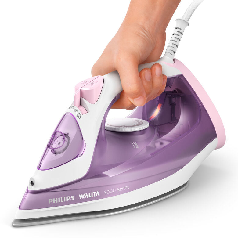 Philips 3000 series DST3010/30 ferro da stiro Ferro a vapore Ceramica 2000 W Porpora, Bianco