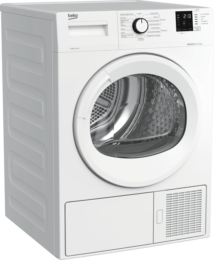 Beko DRX823N asciugatrice Libera installazione Caricamento frontale 8 kg A++ Bianco