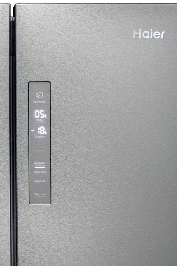 Haier Cube 90 Serie 5 HTF-520IP7 frigorifero side-by-side Libera installazione 525 L F Platino, Stainless steel
