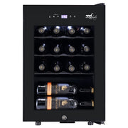 Melchioni Vermentino 16C Cantinetta vino con compressore Libera installazione Nero 16 bottiglia/bottiglie