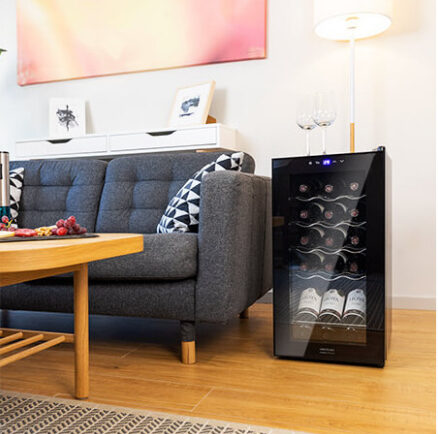 Cecotec GrandSommelier 15000 Cantinetta Vino Con Compressore Libera Installazione Nero 15 Bottiglie