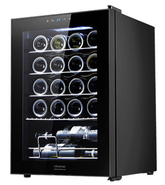 Cecotec GrandSommelier 20000  Cantinetta Vino Con Compressore Libera Installazione Nero 20 Bottiglie