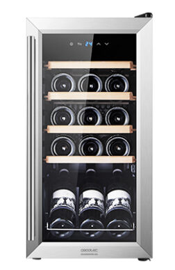 Cecotec GrandSommelier 15000 Inox  Cantinetta Vino Con Compressore Libera Installazione Grigio 15 Bottiglie