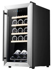 Cecotec GrandSommelier 15000 Inox  Cantinetta Vino Con Compressore Libera Installazione Grigio 15 Bottiglie