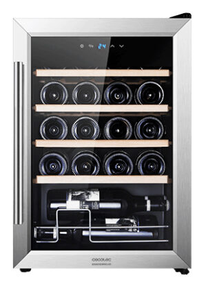 Cecotec GrandSommelier 20000  Cantinetta Vino Con Compressore Libera Installazione Grigio 20 Bottiglie