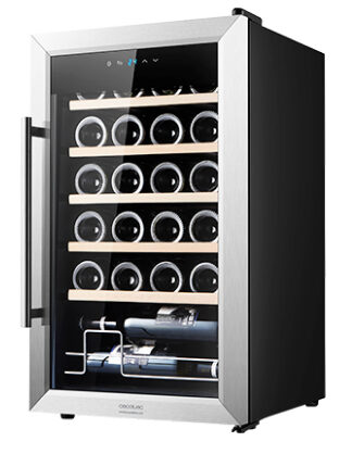 Cecotec GrandSommelier 24000  Cantinetta Vino Con Compressore Libera Installazione Grigio 24 Bottiglie