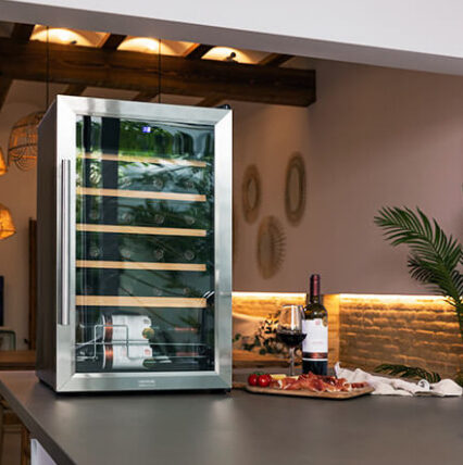 Cecotec GrandSommelier 24000  Cantinetta Vino Con Compressore Libera Installazione Grigio 24 Bottiglie