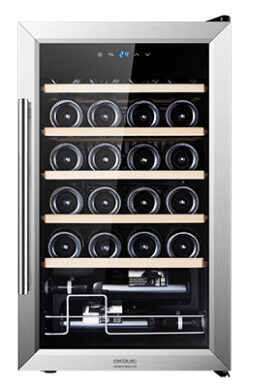 Cecotec GrandSommelier 24000  Cantinetta Vino Con Compressore Libera Installazione Grigio 24 Bottiglie