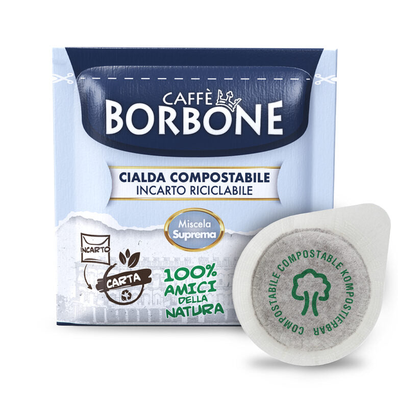 Caffè Borbone Miscela Suprema in cialde da 44mm compostabili, 120pz, compatibili con macchine con sistema Easy Serving Espresso