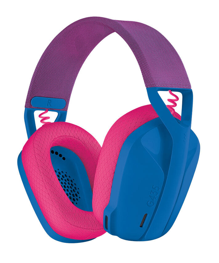 Logitech G G435 Auricolare Wireless A Padiglione Giocare Bluetooth Blu, Rosa