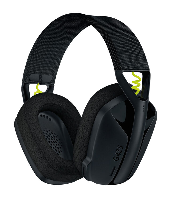 Logitech G G435 Auricolare Wireless A Padiglione Giocare Bluetooth Nero, Giallo