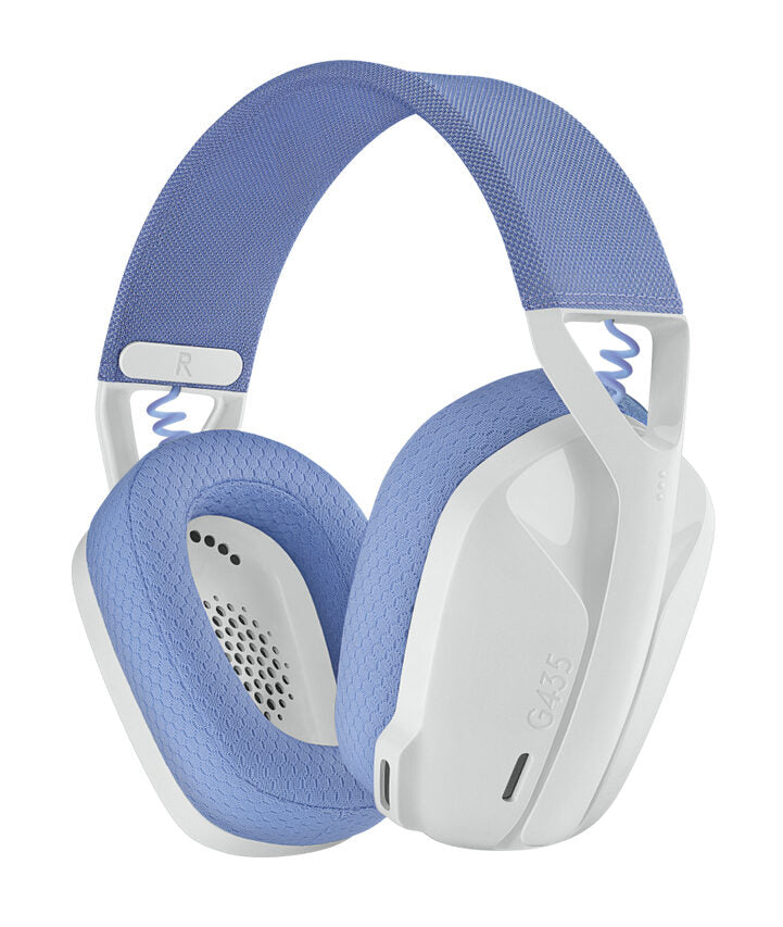 Logitech G G435 Auricolare Wireless A Padiglione Giocare Bluetooth Blu, Bianco